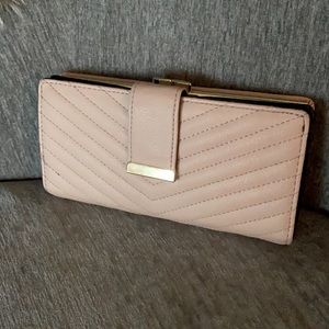 Blush pink wallet